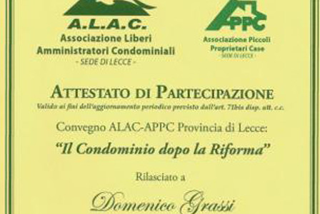 Corso aggiornamento “Il condominio dopo la riforma”