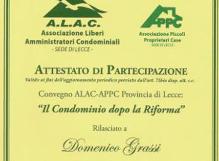 Corso aggiornamento “Il condominio dopo la riforma”